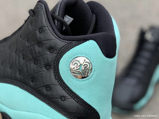 Rep Husky Jordan Island 414571-030 Retro Air Green 13 Black 0708